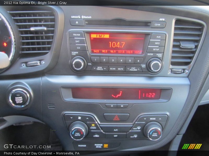 Bright Silver / Gray 2012 Kia Optima EX