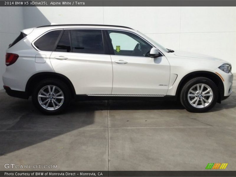 Alpine White / Terra 2014 BMW X5 xDrive35i