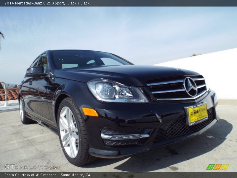 Black / Black 2014 Mercedes-Benz C 250 Sport