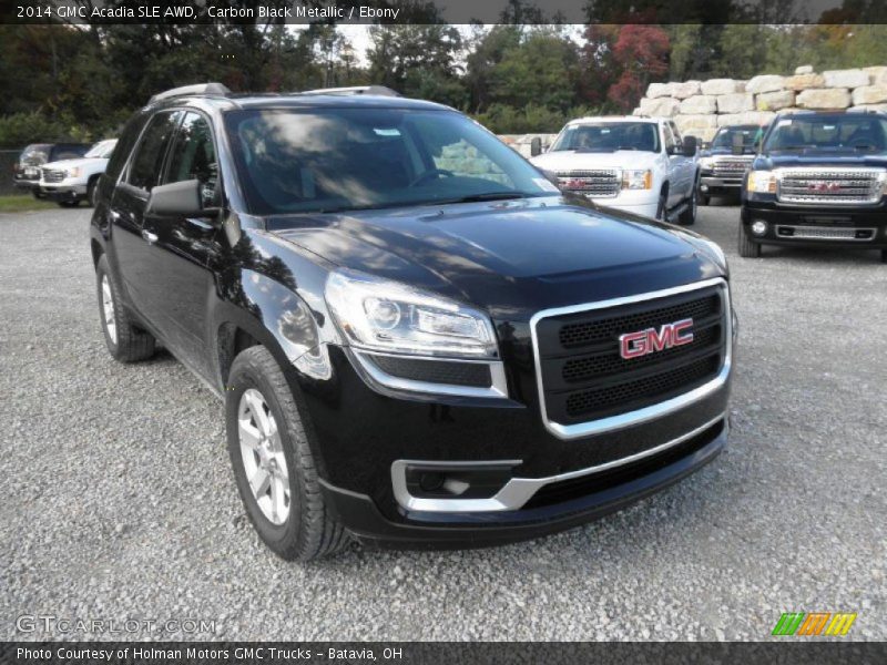 Carbon Black Metallic / Ebony 2014 GMC Acadia SLE AWD