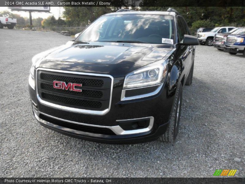 Carbon Black Metallic / Ebony 2014 GMC Acadia SLE AWD