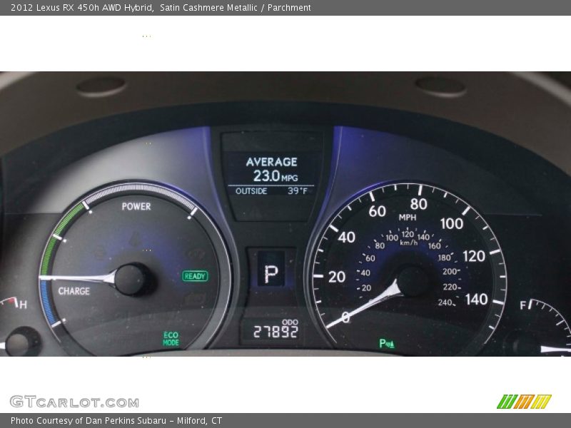 Satin Cashmere Metallic / Parchment 2012 Lexus RX 450h AWD Hybrid