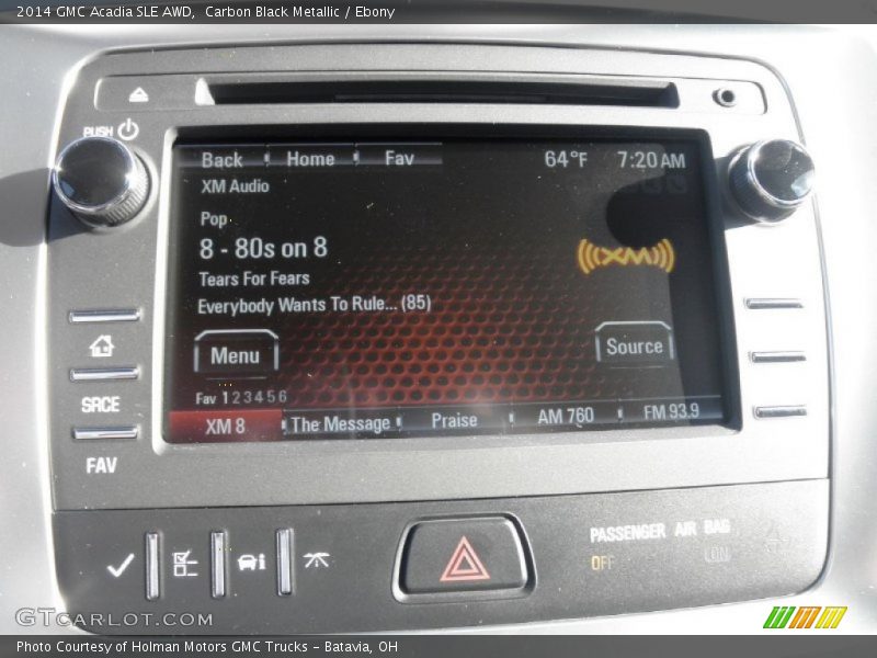 Carbon Black Metallic / Ebony 2014 GMC Acadia SLE AWD