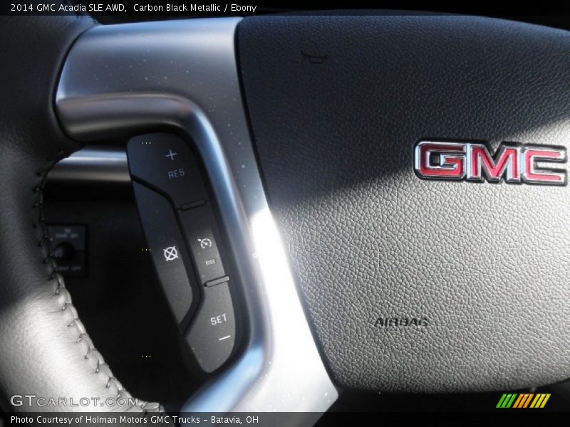 Carbon Black Metallic / Ebony 2014 GMC Acadia SLE AWD