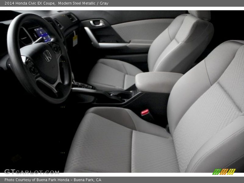 Modern Steel Metallic / Gray 2014 Honda Civic EX Coupe