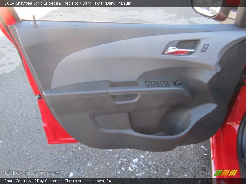 Red Hot / Dark Pewter/Dark Titanium 2014 Chevrolet Sonic LT Sedan