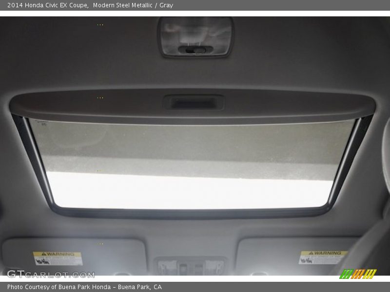 Modern Steel Metallic / Gray 2014 Honda Civic EX Coupe
