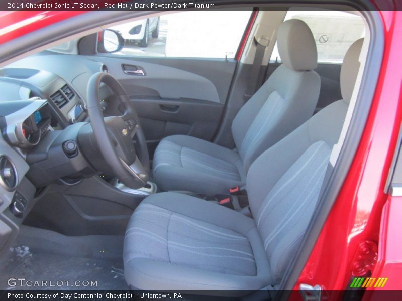 Red Hot / Dark Pewter/Dark Titanium 2014 Chevrolet Sonic LT Sedan