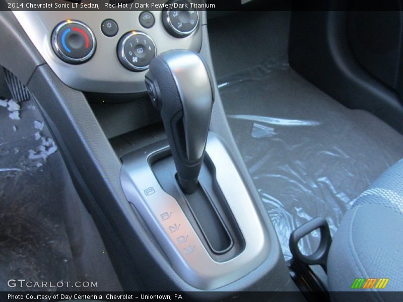 Red Hot / Dark Pewter/Dark Titanium 2014 Chevrolet Sonic LT Sedan