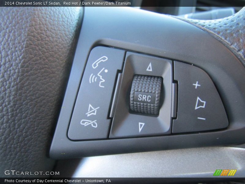 Red Hot / Dark Pewter/Dark Titanium 2014 Chevrolet Sonic LT Sedan