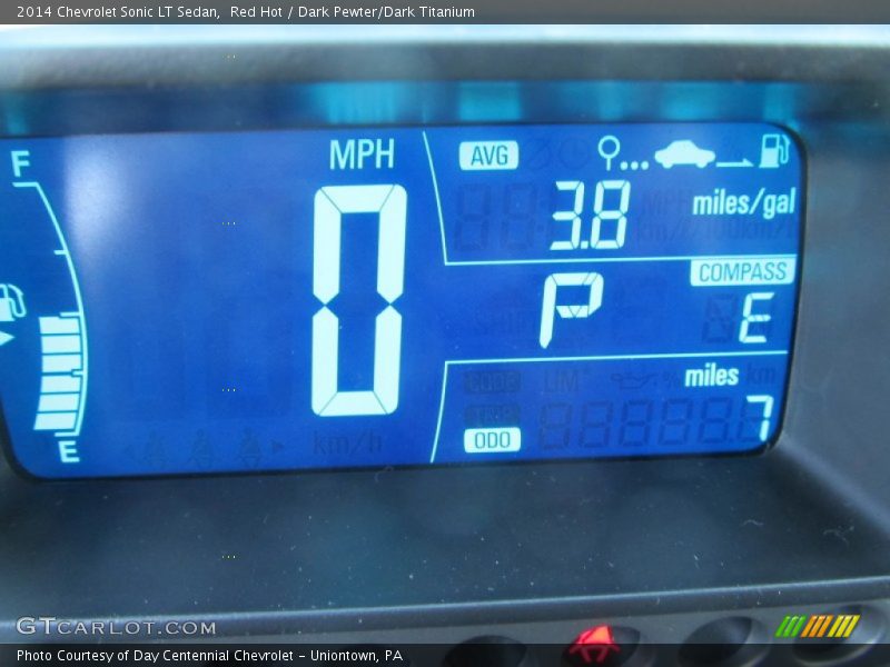 Red Hot / Dark Pewter/Dark Titanium 2014 Chevrolet Sonic LT Sedan