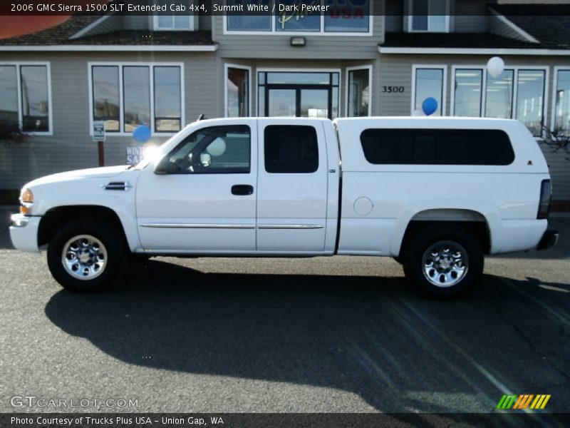 Summit White / Dark Pewter 2006 GMC Sierra 1500 SLT Extended Cab 4x4