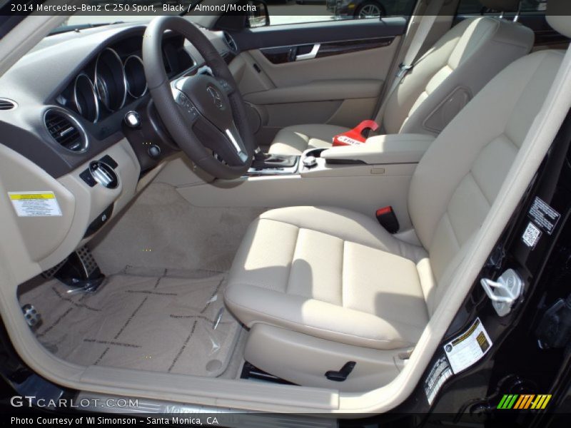 Black / Almond/Mocha 2014 Mercedes-Benz C 250 Sport