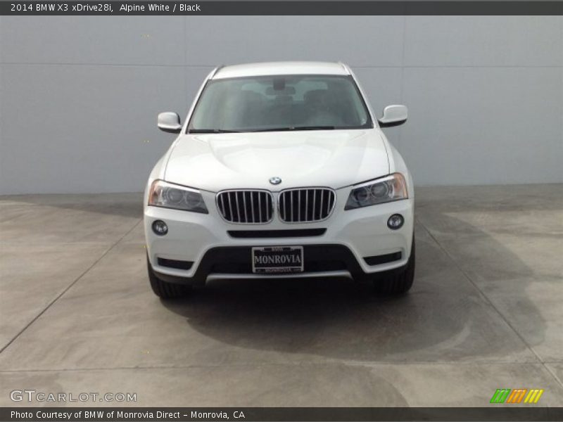 Alpine White / Black 2014 BMW X3 xDrive28i