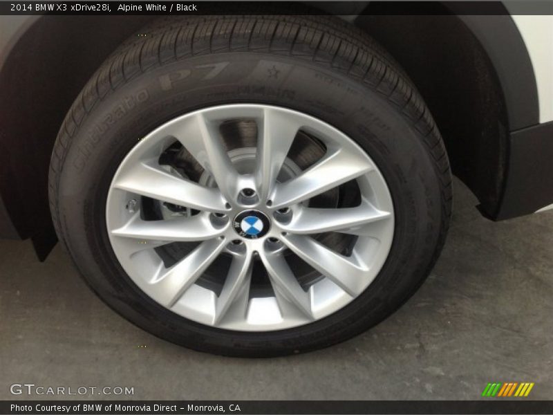 Alpine White / Black 2014 BMW X3 xDrive28i
