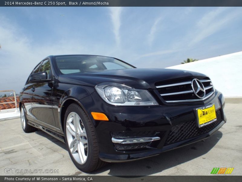 Black / Almond/Mocha 2014 Mercedes-Benz C 250 Sport