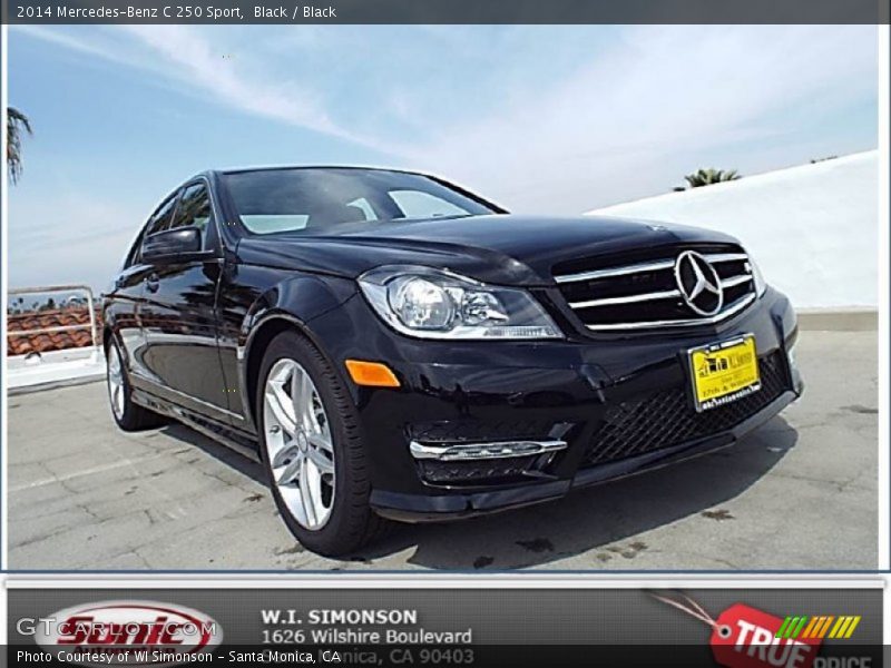 Black / Black 2014 Mercedes-Benz C 250 Sport