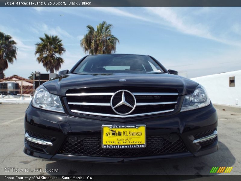 Black / Black 2014 Mercedes-Benz C 250 Sport