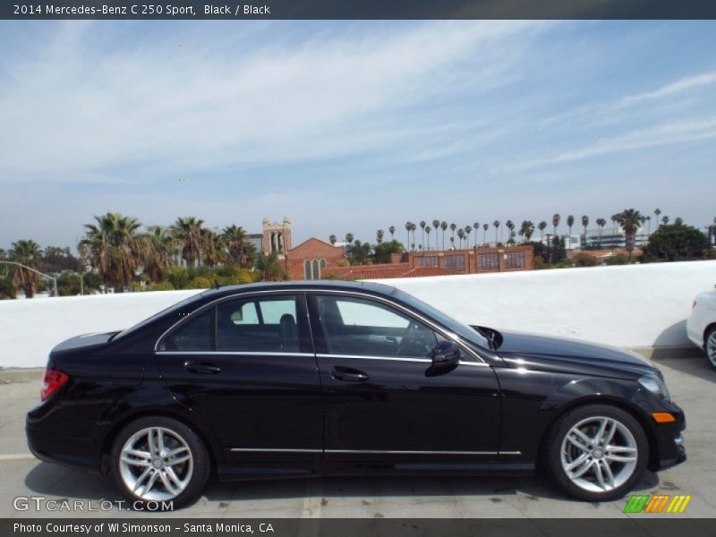 Black / Black 2014 Mercedes-Benz C 250 Sport