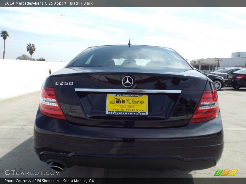 Black / Black 2014 Mercedes-Benz C 250 Sport