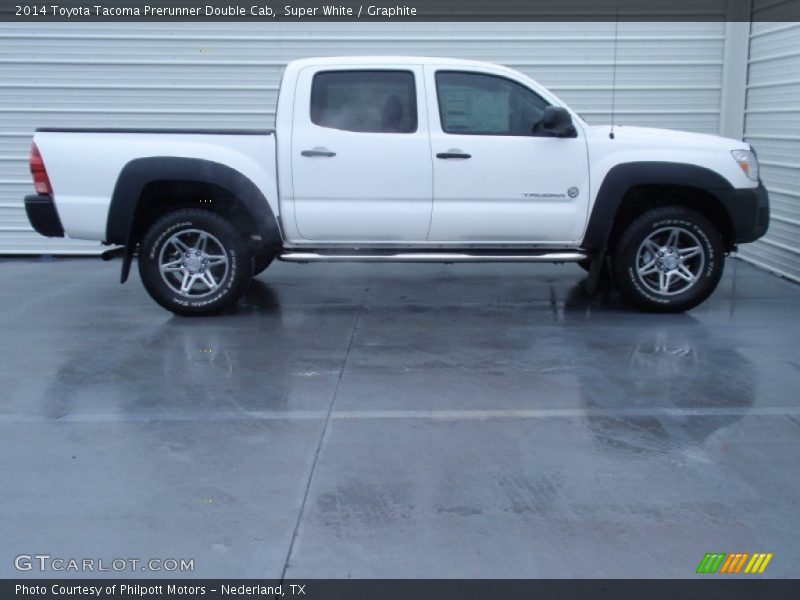 Super White / Graphite 2014 Toyota Tacoma Prerunner Double Cab