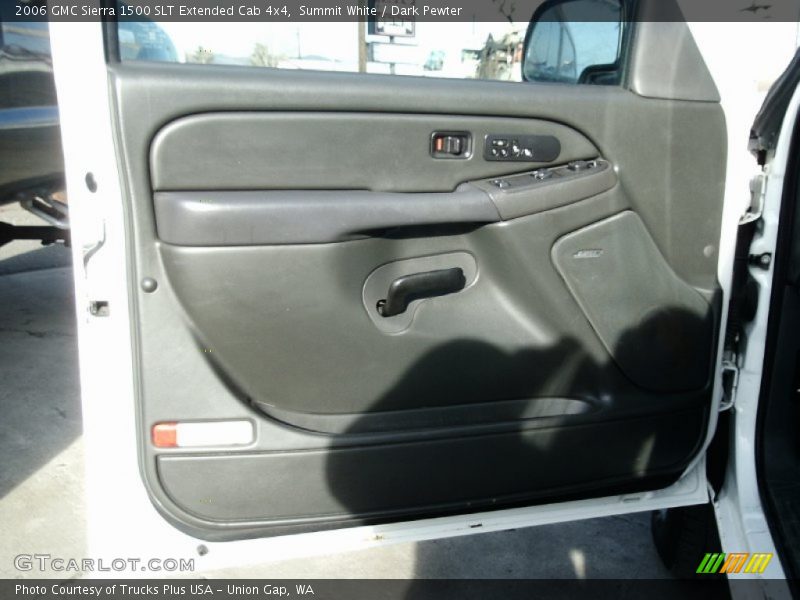 Summit White / Dark Pewter 2006 GMC Sierra 1500 SLT Extended Cab 4x4
