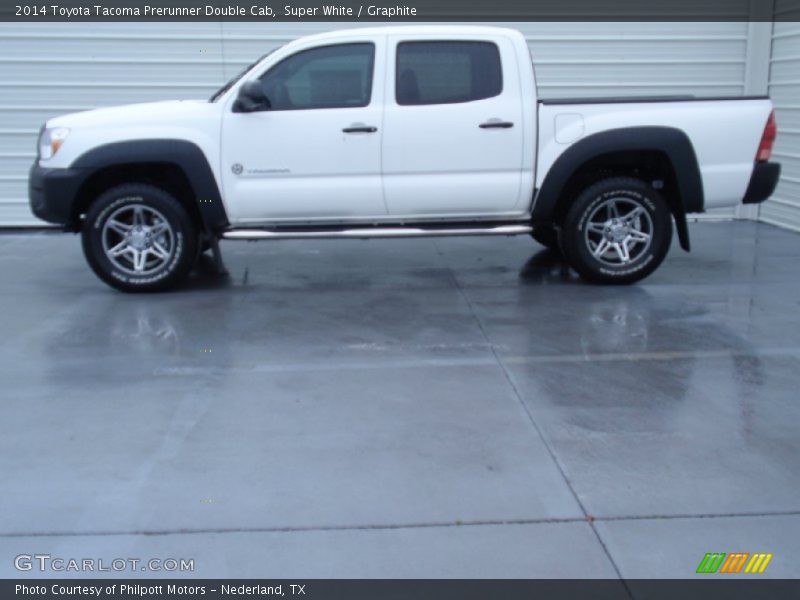 Super White / Graphite 2014 Toyota Tacoma Prerunner Double Cab