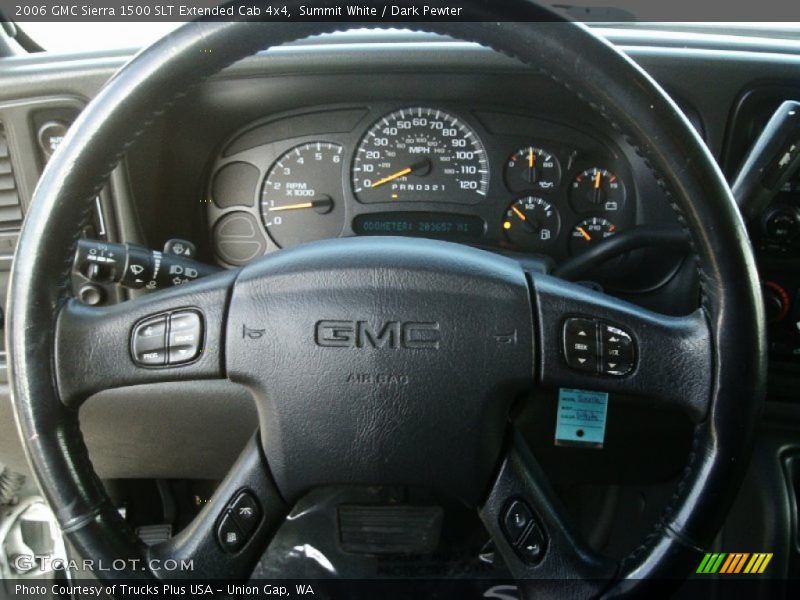 Summit White / Dark Pewter 2006 GMC Sierra 1500 SLT Extended Cab 4x4