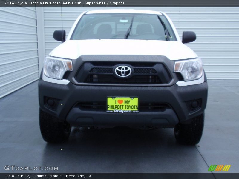 Super White / Graphite 2014 Toyota Tacoma Prerunner Double Cab