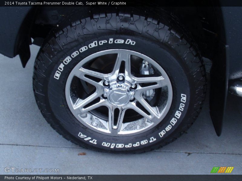 Super White / Graphite 2014 Toyota Tacoma Prerunner Double Cab