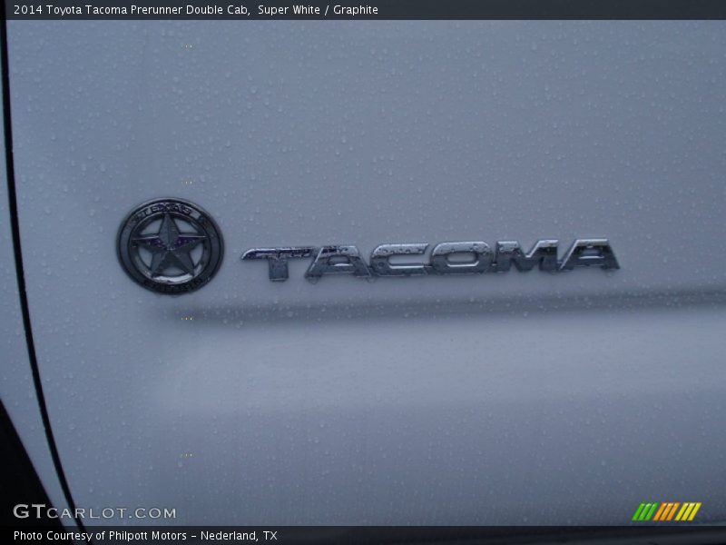 Super White / Graphite 2014 Toyota Tacoma Prerunner Double Cab