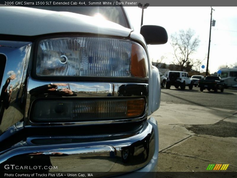 Summit White / Dark Pewter 2006 GMC Sierra 1500 SLT Extended Cab 4x4