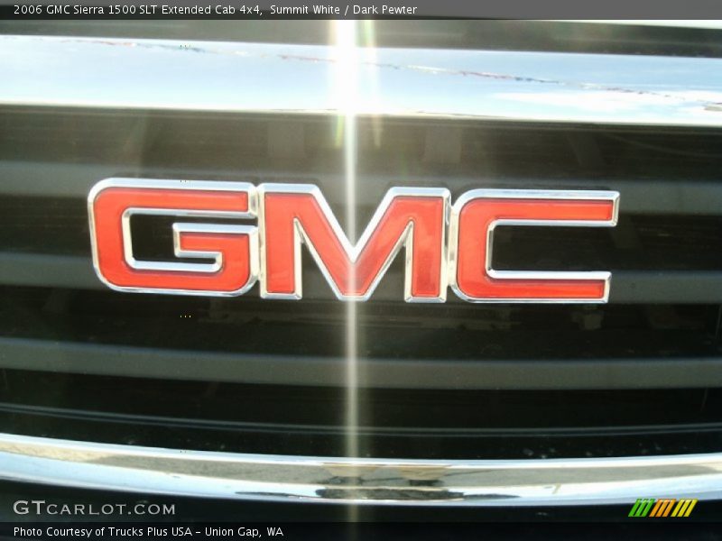 Summit White / Dark Pewter 2006 GMC Sierra 1500 SLT Extended Cab 4x4