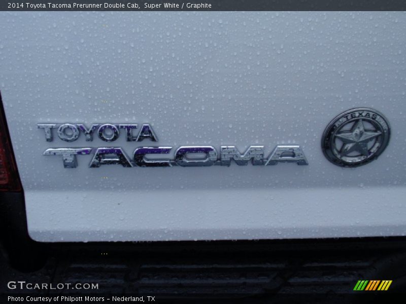 Super White / Graphite 2014 Toyota Tacoma Prerunner Double Cab