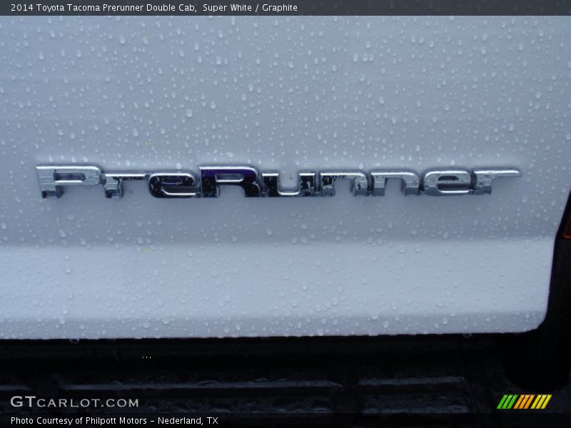 Super White / Graphite 2014 Toyota Tacoma Prerunner Double Cab