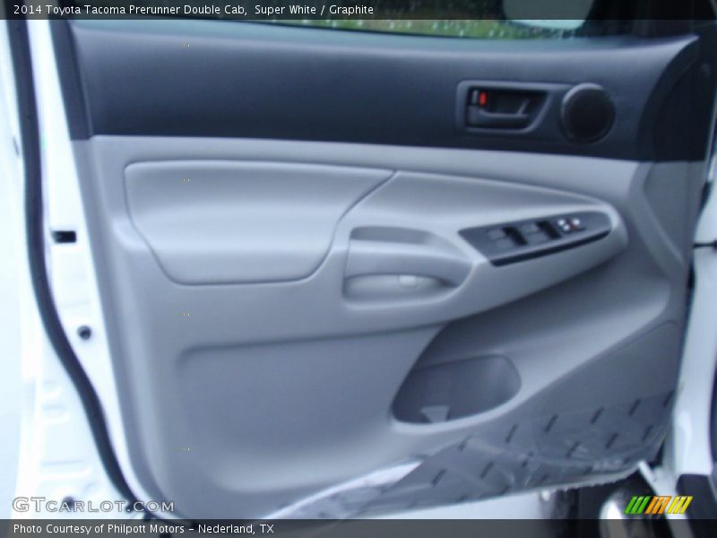 Super White / Graphite 2014 Toyota Tacoma Prerunner Double Cab