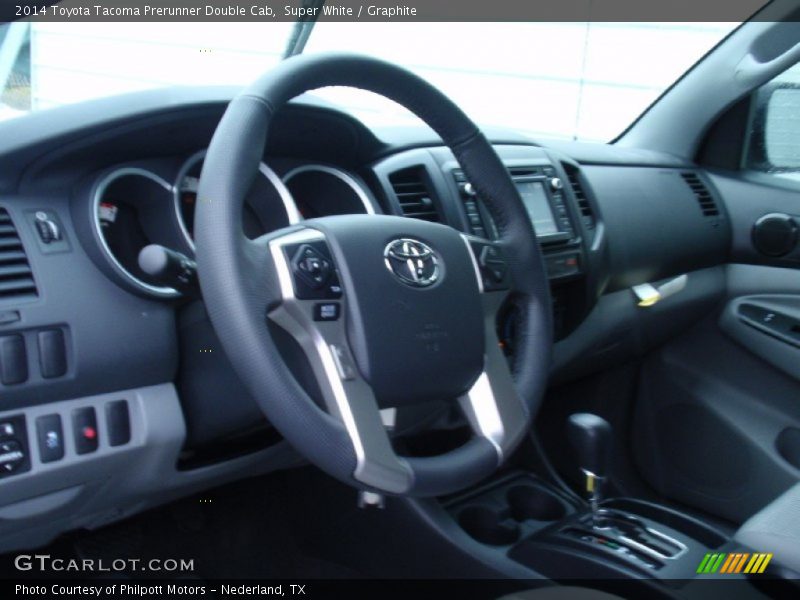 Super White / Graphite 2014 Toyota Tacoma Prerunner Double Cab