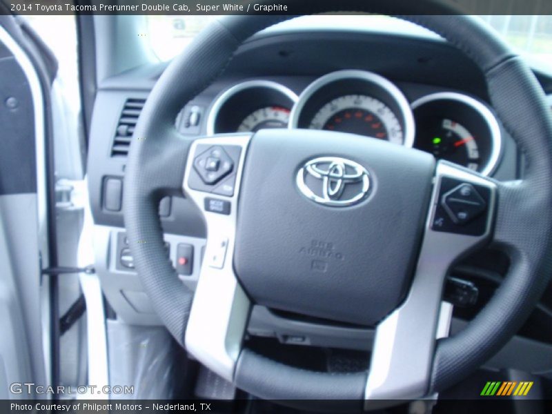 Super White / Graphite 2014 Toyota Tacoma Prerunner Double Cab