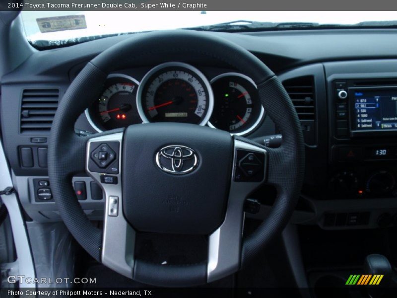 Super White / Graphite 2014 Toyota Tacoma Prerunner Double Cab