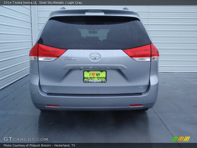 Silver Sky Metallic / Light Gray 2014 Toyota Sienna LE