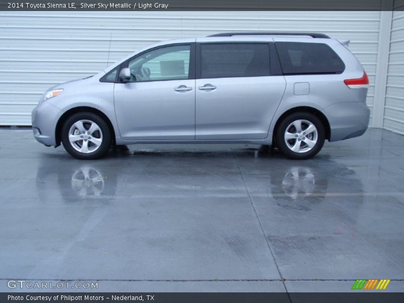 Silver Sky Metallic / Light Gray 2014 Toyota Sienna LE