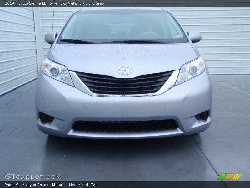 Silver Sky Metallic / Light Gray 2014 Toyota Sienna LE