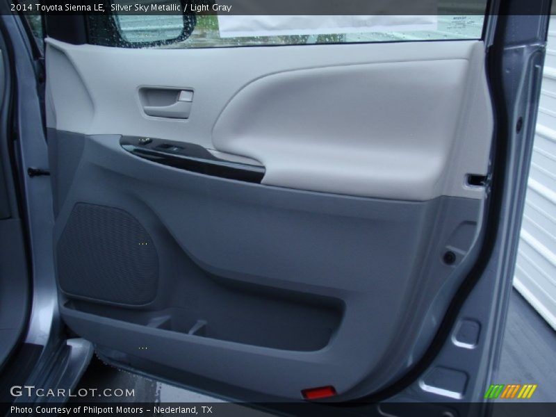 Silver Sky Metallic / Light Gray 2014 Toyota Sienna LE