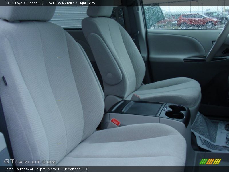 Silver Sky Metallic / Light Gray 2014 Toyota Sienna LE