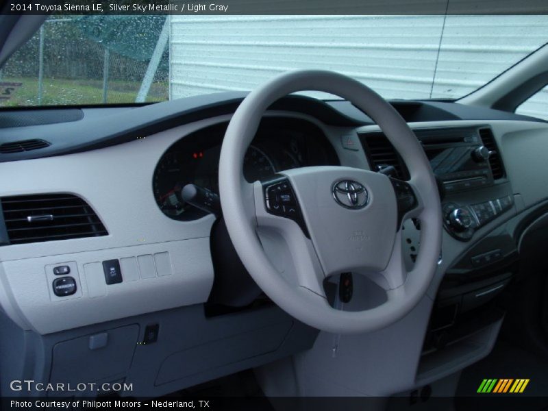 Silver Sky Metallic / Light Gray 2014 Toyota Sienna LE