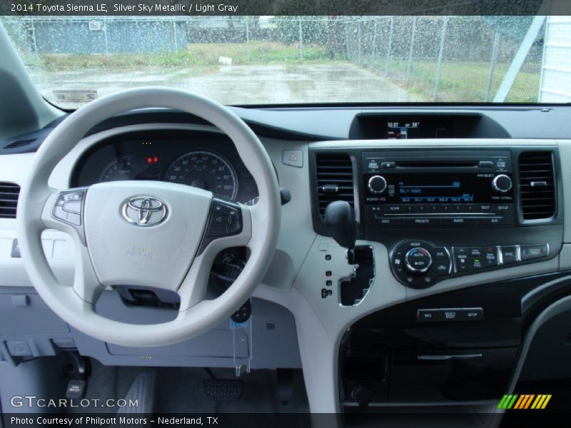 Silver Sky Metallic / Light Gray 2014 Toyota Sienna LE