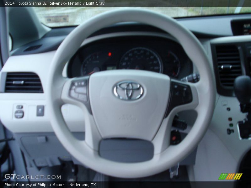 Silver Sky Metallic / Light Gray 2014 Toyota Sienna LE