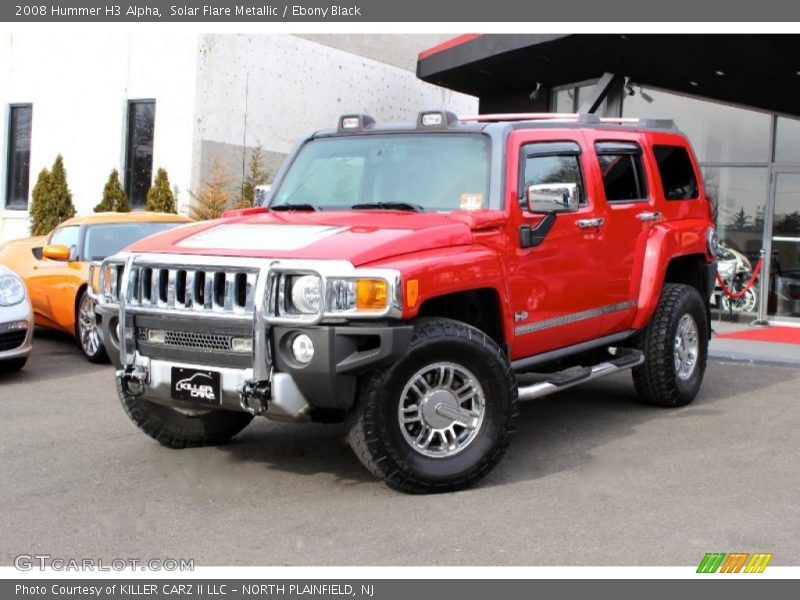 Solar Flare Metallic / Ebony Black 2008 Hummer H3 Alpha