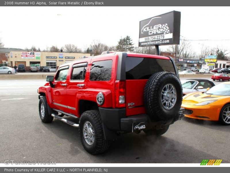 Solar Flare Metallic / Ebony Black 2008 Hummer H3 Alpha