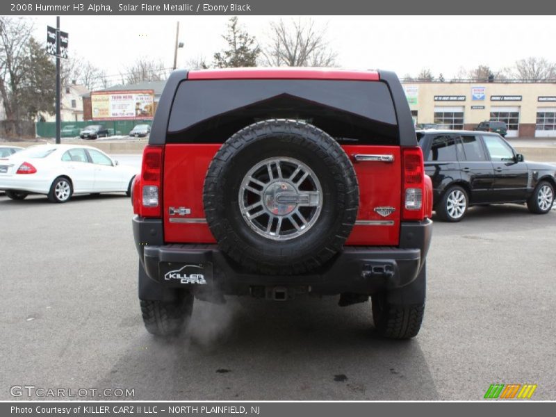 Solar Flare Metallic / Ebony Black 2008 Hummer H3 Alpha